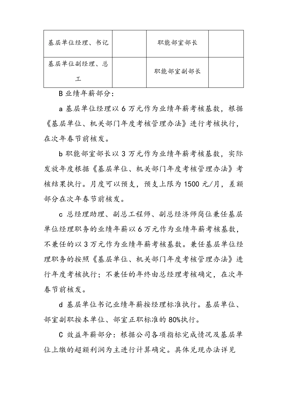 建筑企业工程有限公司薪酬管理制度_第3页