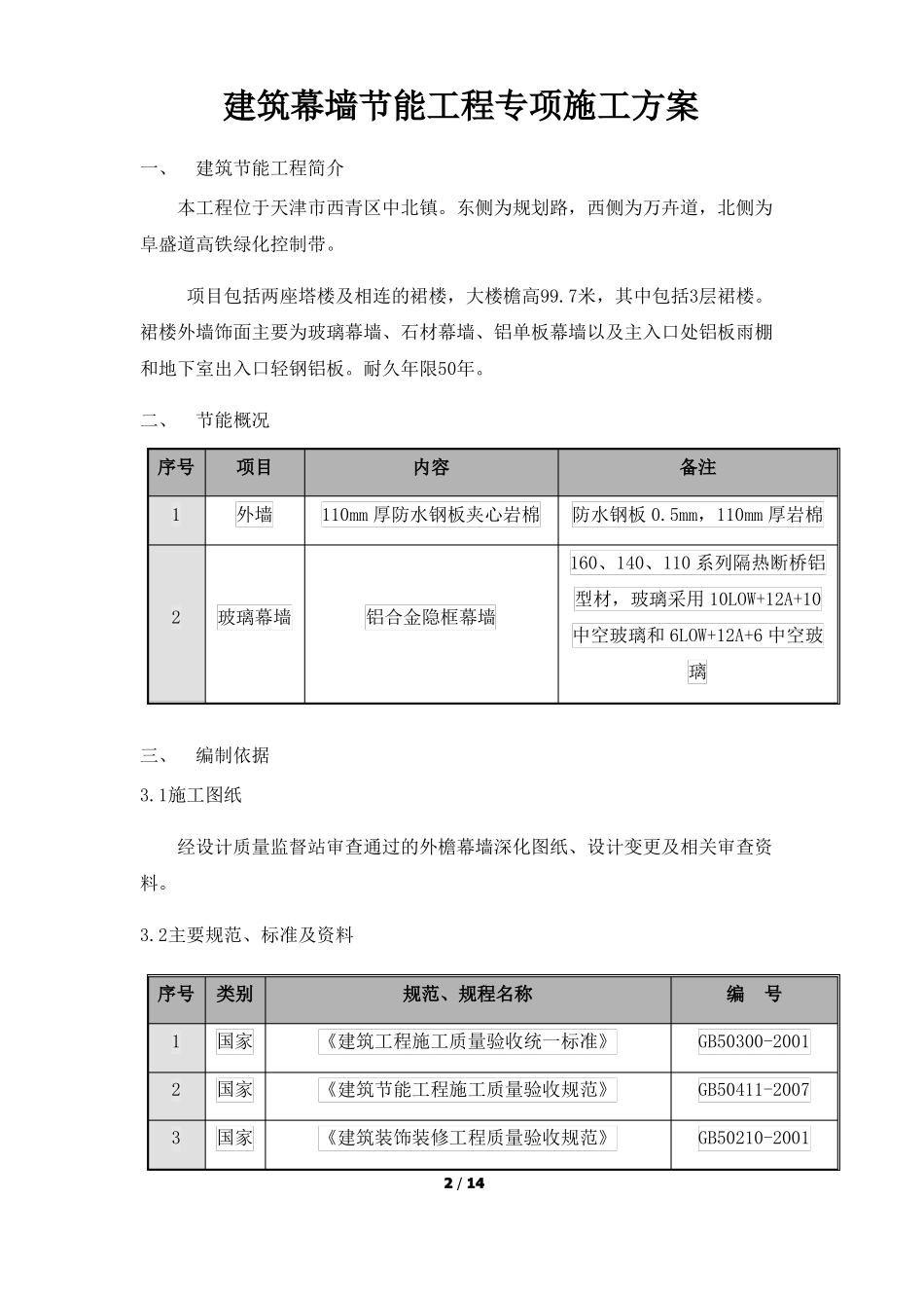 建筑幕墙节能工程专项施工方案_第2页