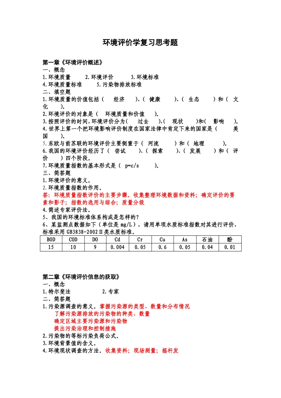 张从版环境评价习题_第1页