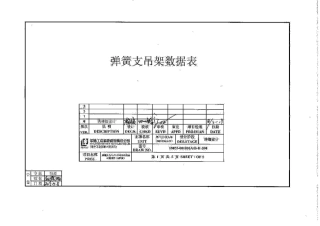 弹簧支吊架数据表
