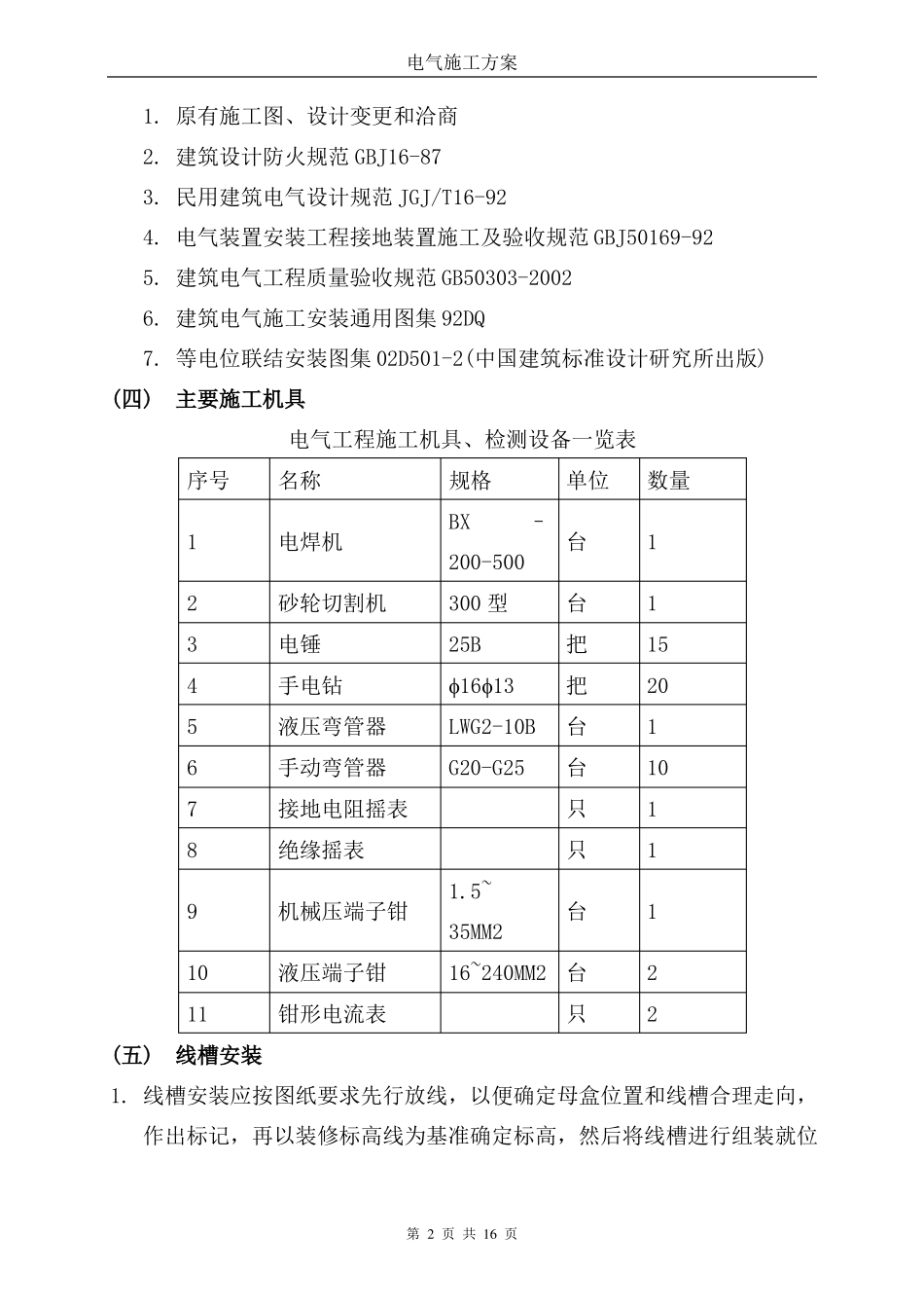 强电安装施工方案_第2页