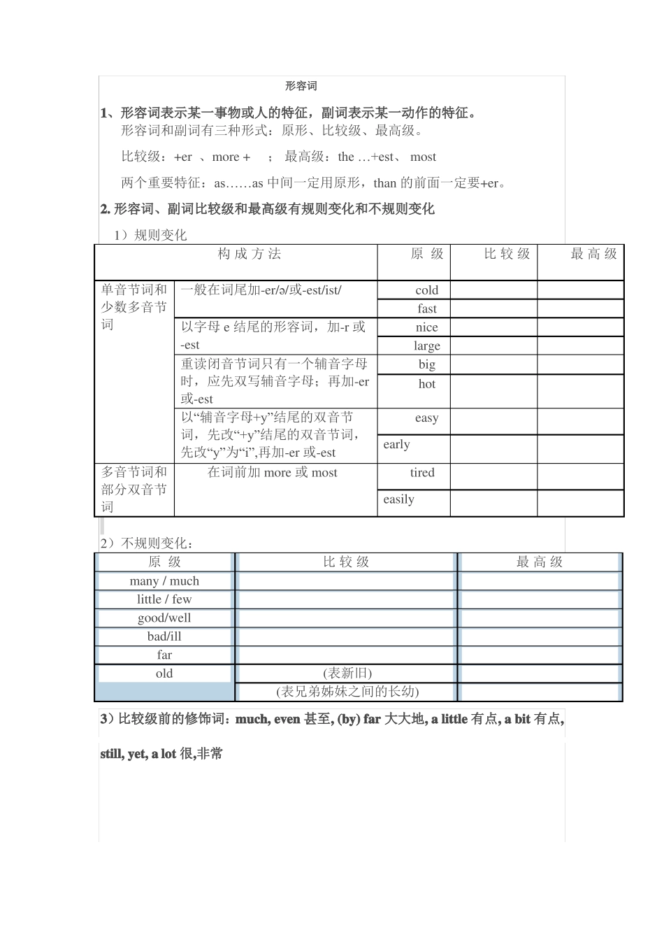 形容词比较级和最高级_第1页