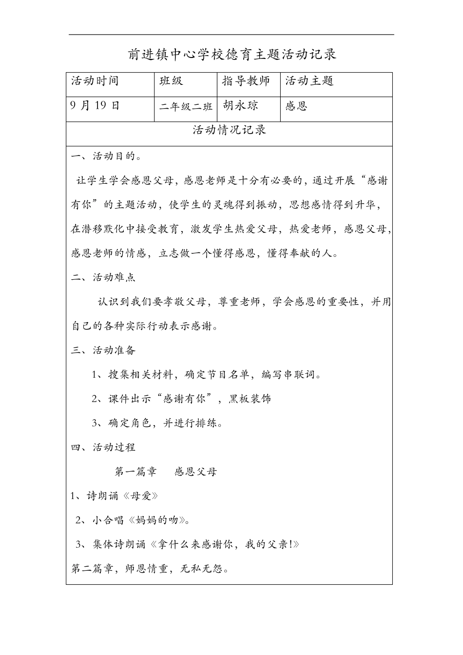 德育主题活动记录文稿_第1页