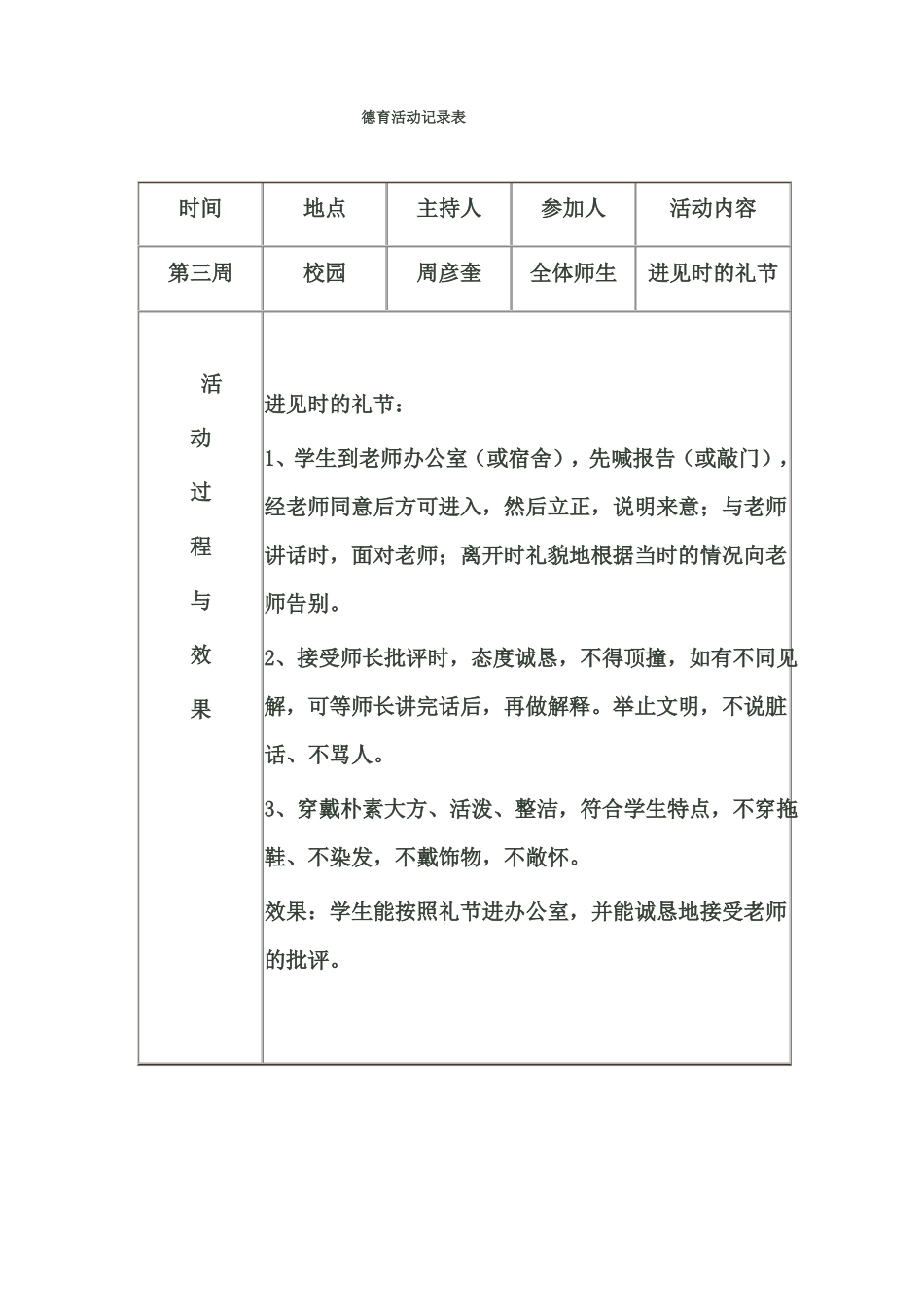 德育工作记录表_第1页