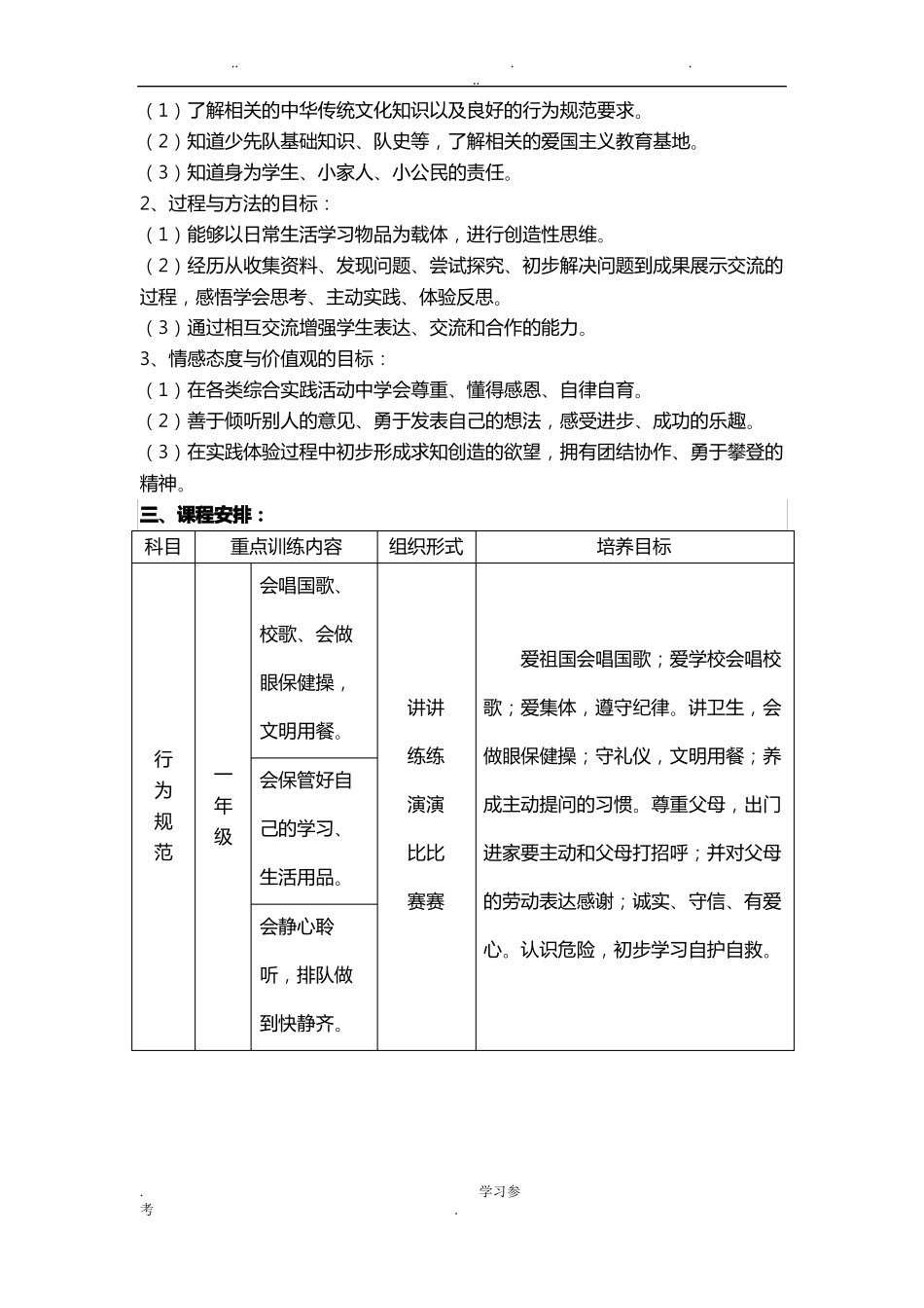 德育课程设置方案_第2页
