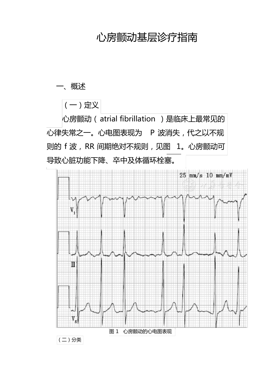 心房颤动基层诊疗指引实践版·2019_第1页