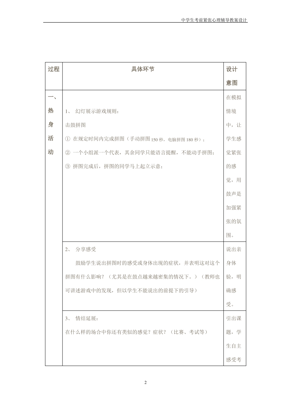 心理辅导教案考考你的心情考前焦虑自我调节_第2页