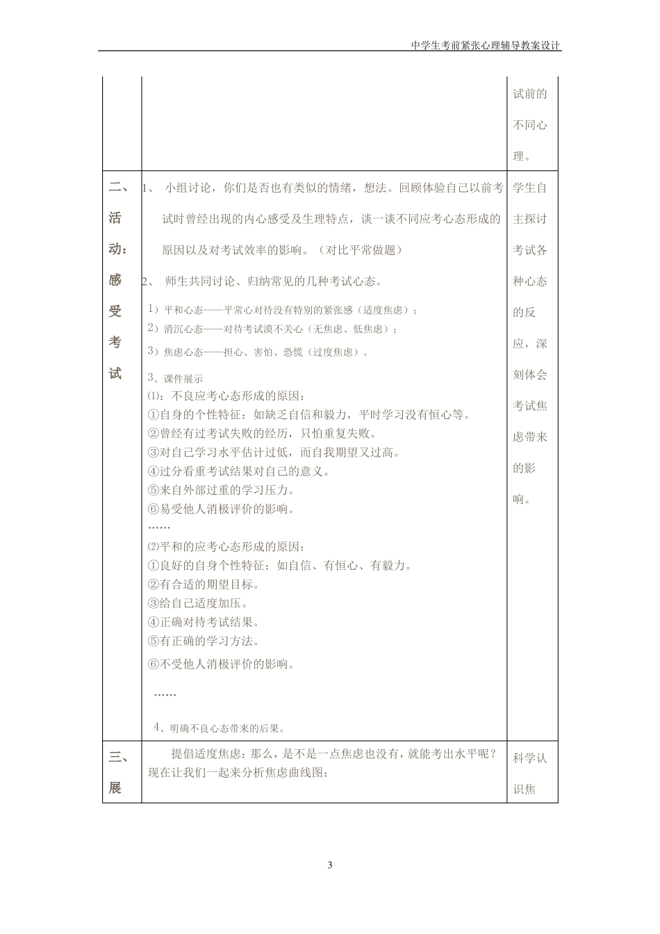 心理辅导教案考考你的心情考前焦虑自我调节_第3页