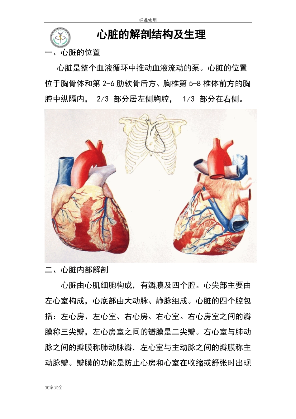 心脏地解剖结构及生理含彩图_第1页