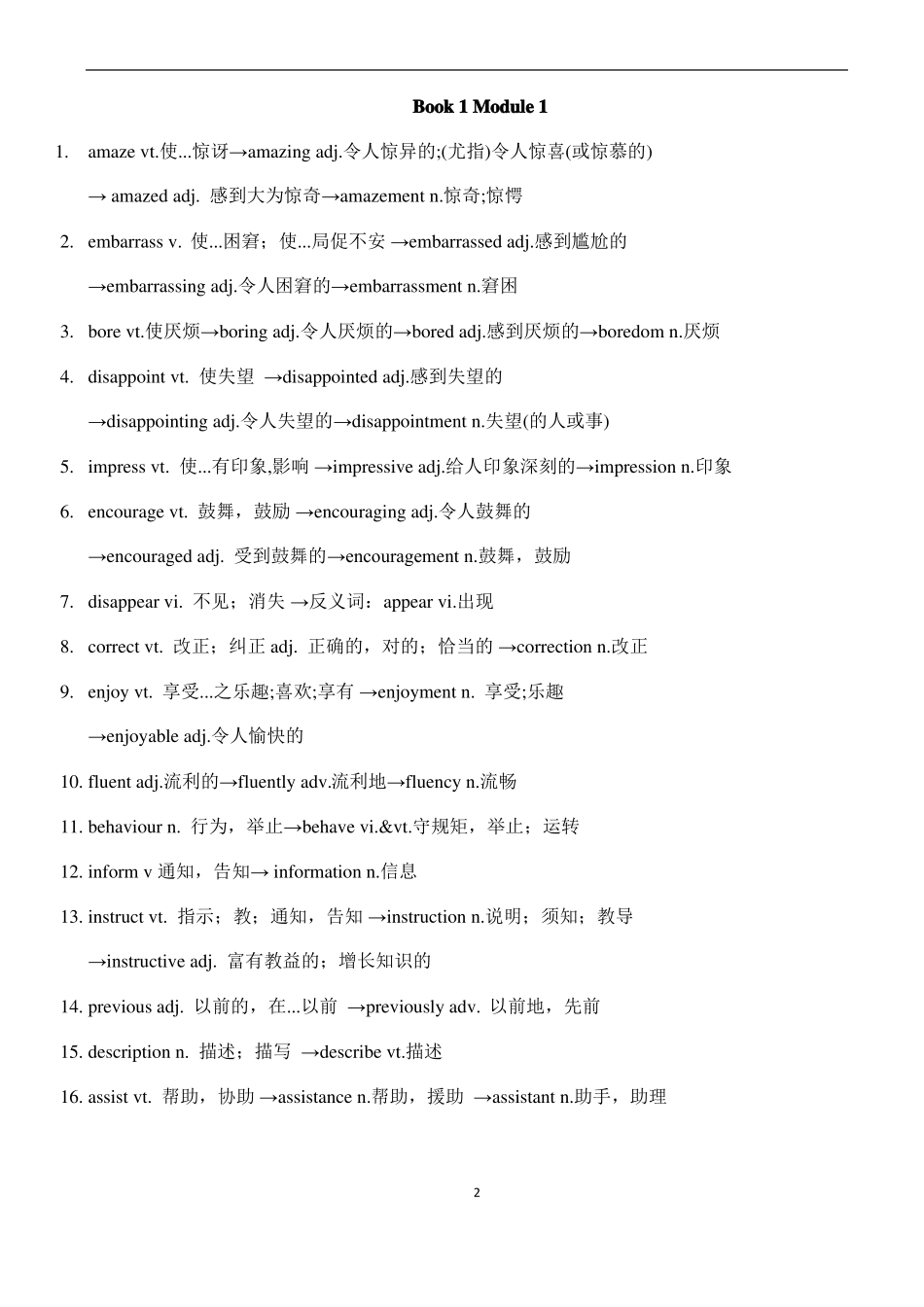 必修一词性转换练习_第2页