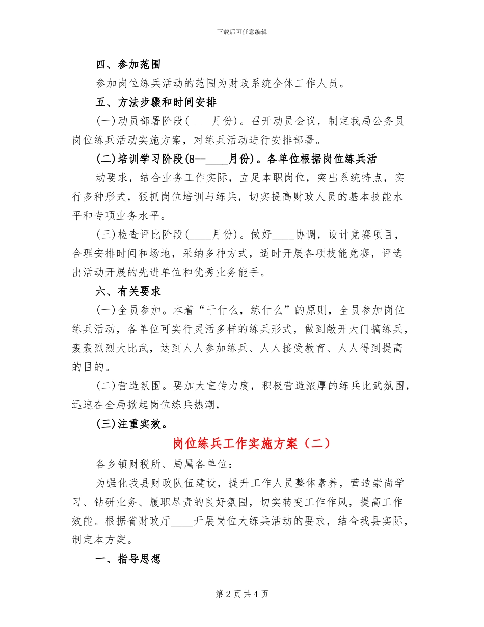 岗位练兵工作实施方案_第2页