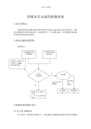 嵌入式设计—供暖水压水温的检测（老冯）