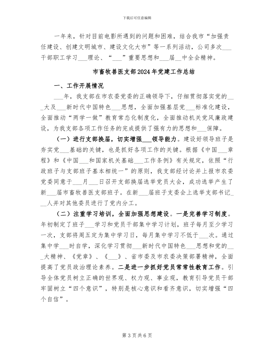 市电影公司2024年工作总结_第3页