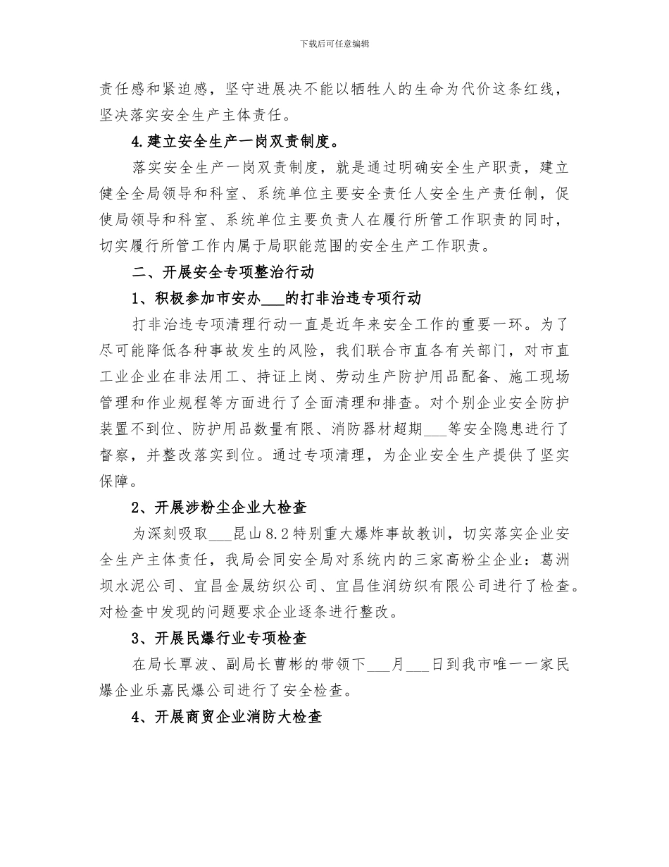 市经济商务和信息化局2024年安全生产工作总结_第2页