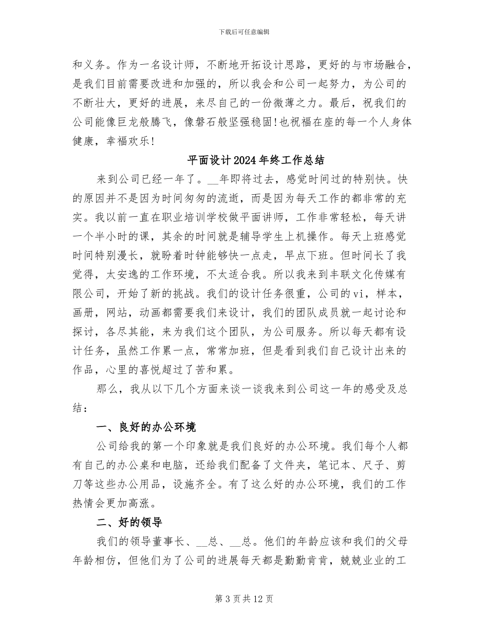 平面美工年终个人工作总结2024年_第3页