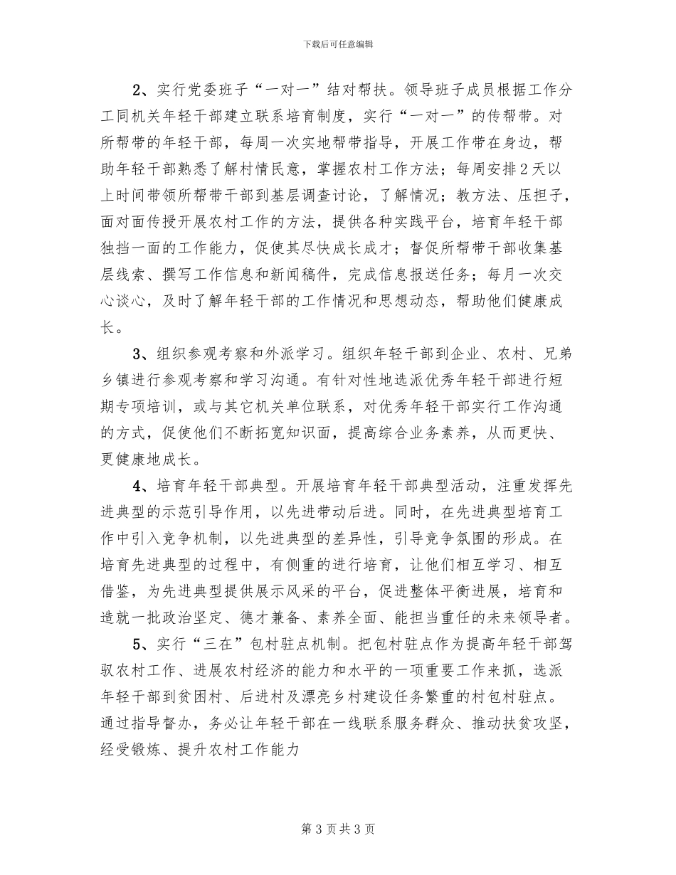 年轻干部成长工程实施方案范文_第3页