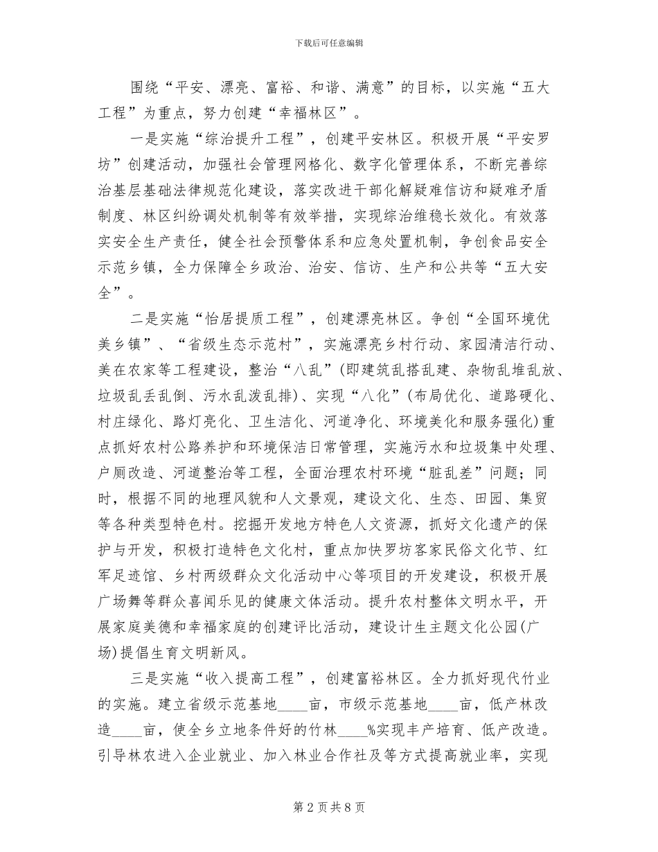 幸福林区建设工作方案范文_第2页