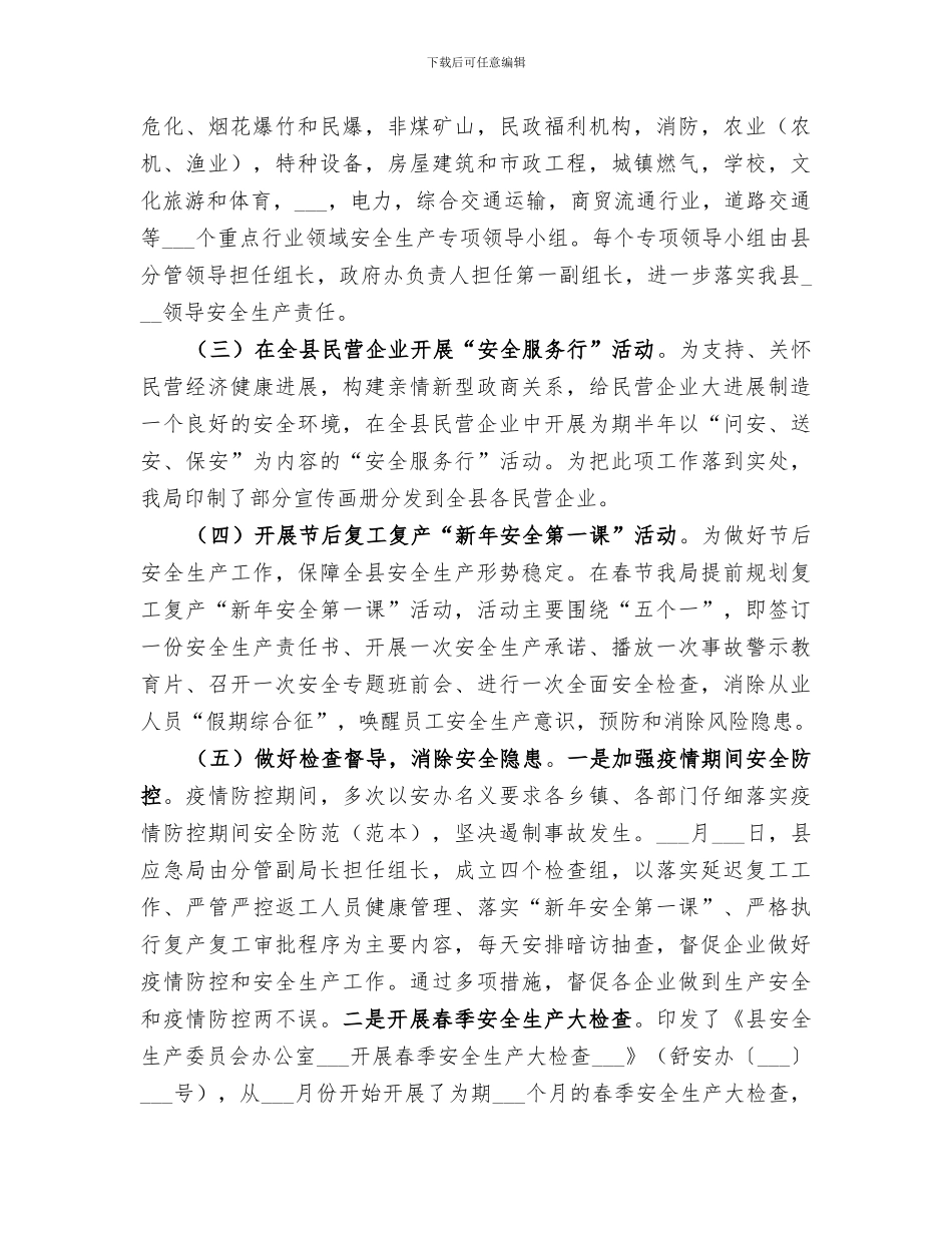 应急管理局2024年上半年工作总结_第2页