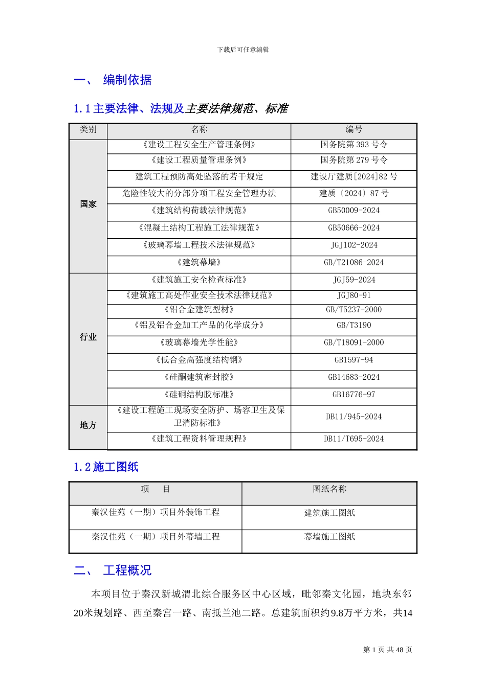 建筑工程外装饰幕墙施工方案_第2页