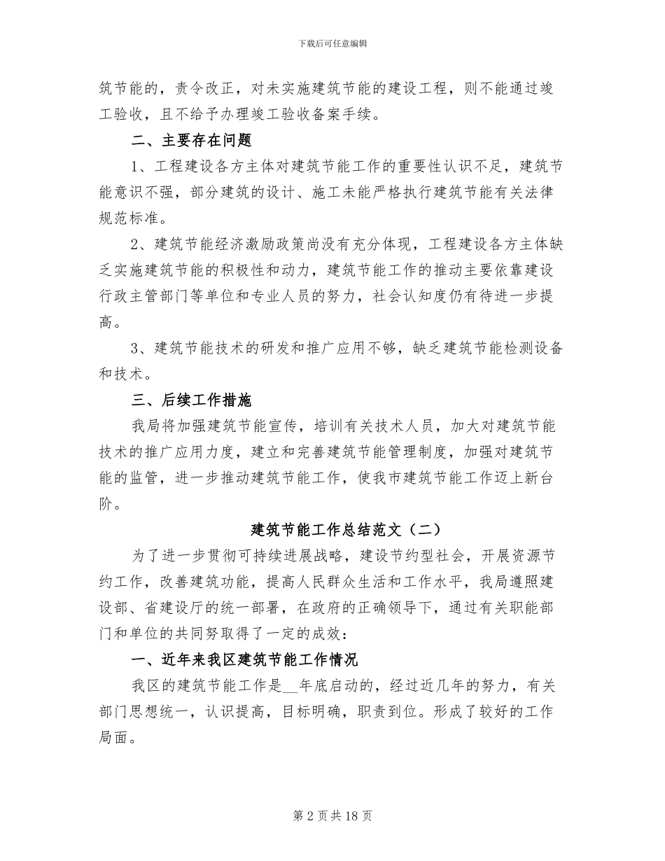建筑节能工作总结2024年_第2页