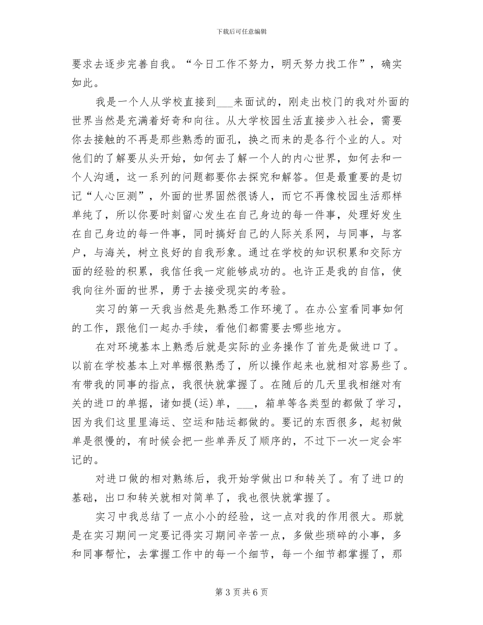 报关员2024年度工作总结_第3页