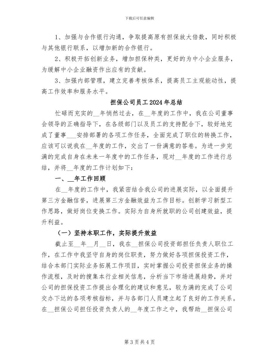 担保公司2024终工作总结_第3页
