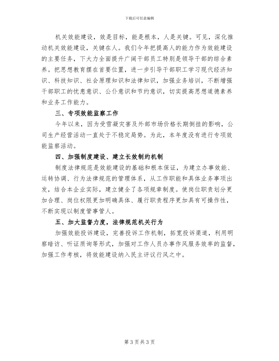 效能监察2024个人工作总结_第3页