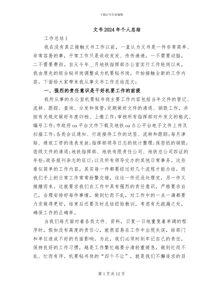 文书2024年个人总结_第1页