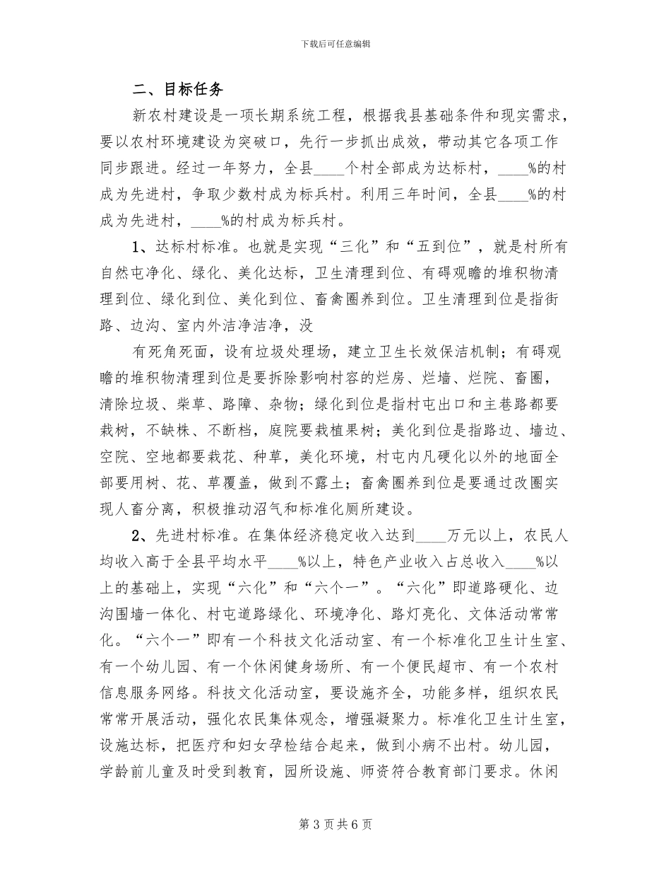 新农村建设示范点实施方案_第3页