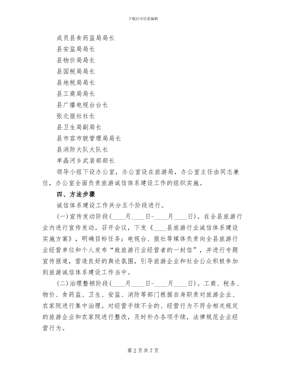 旅游业诚实制度监测方案范文_第2页