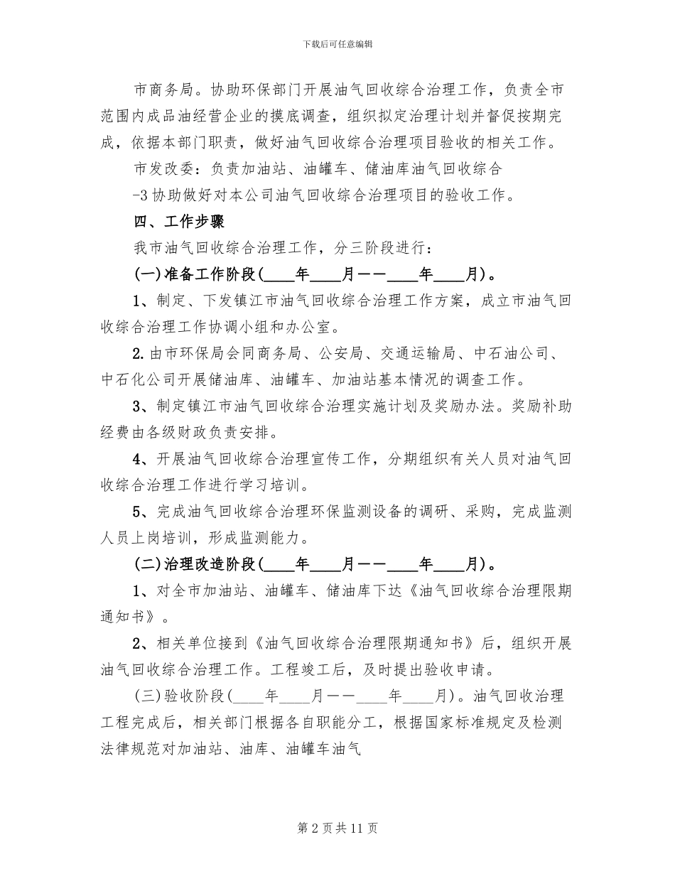 昆山市油气回收综合治理工作方案模板_第2页