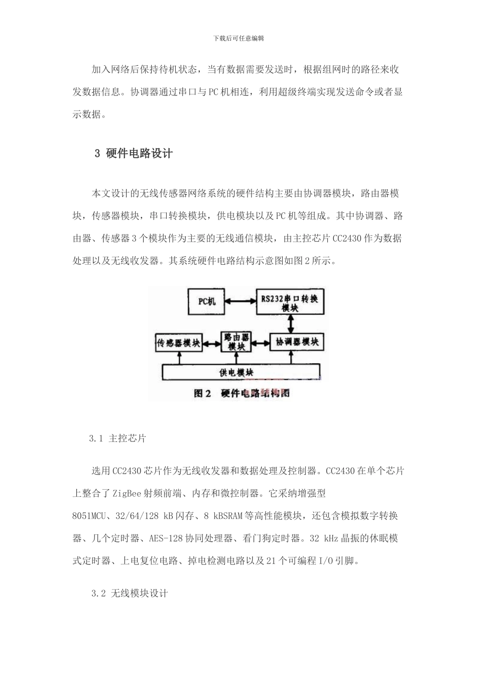 智能家居系统中无线传感器网络的设计_第3页