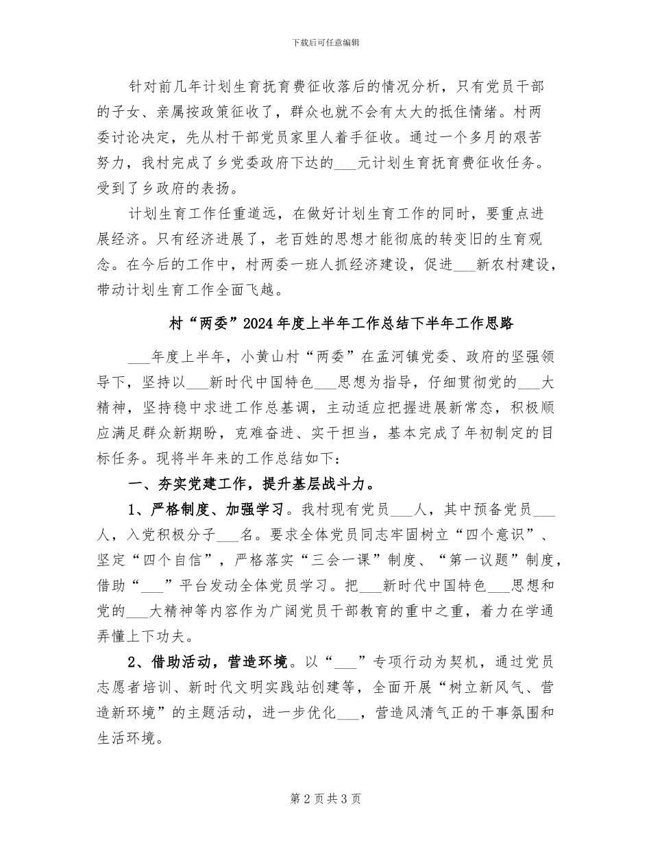 村2024计划生育工作总结_第2页