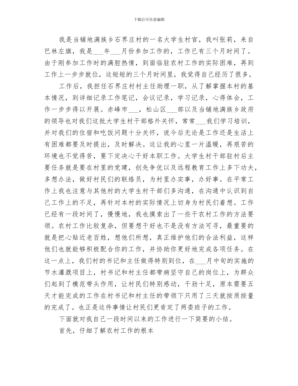 村主任2024年终工作总结_第3页