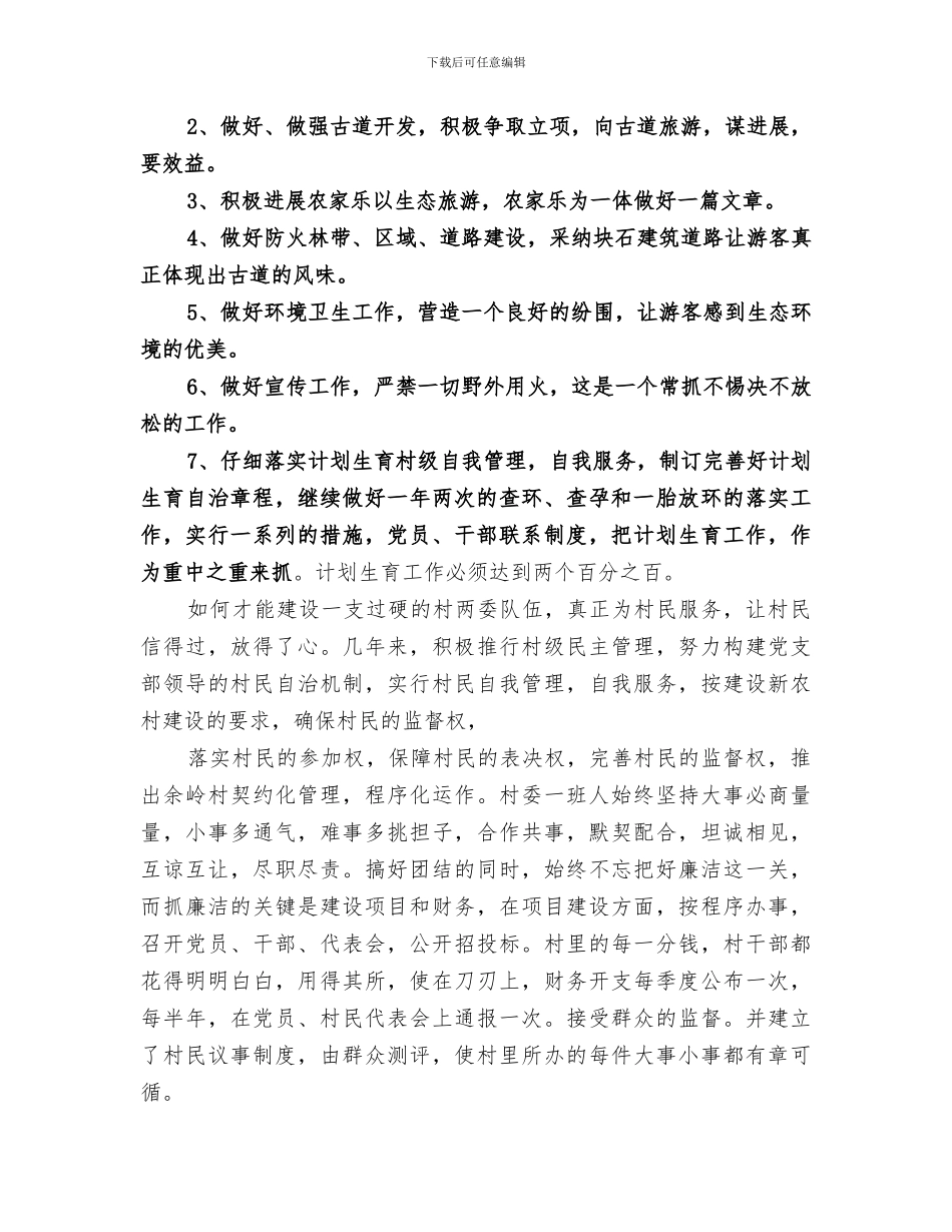 村委2024年度工作总结_第3页