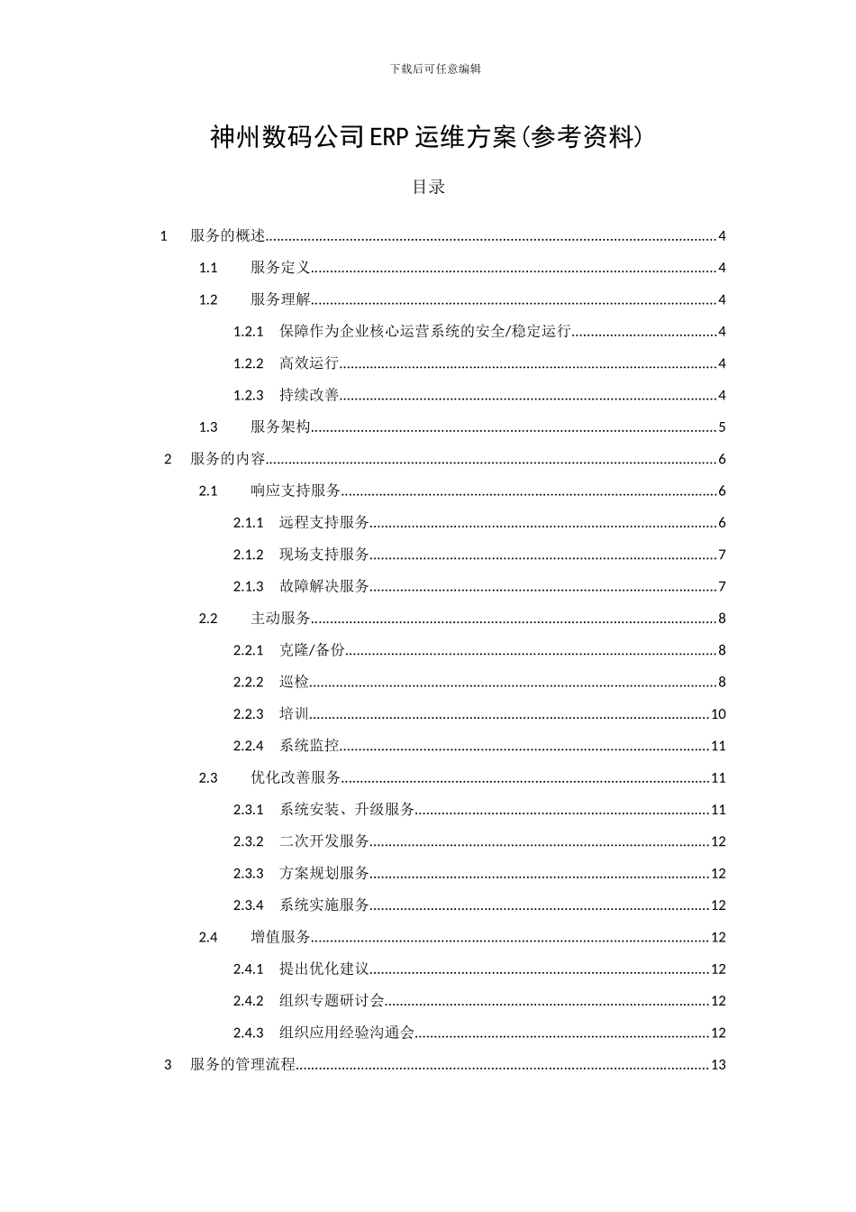 某数码公司ERP运维方案_第1页