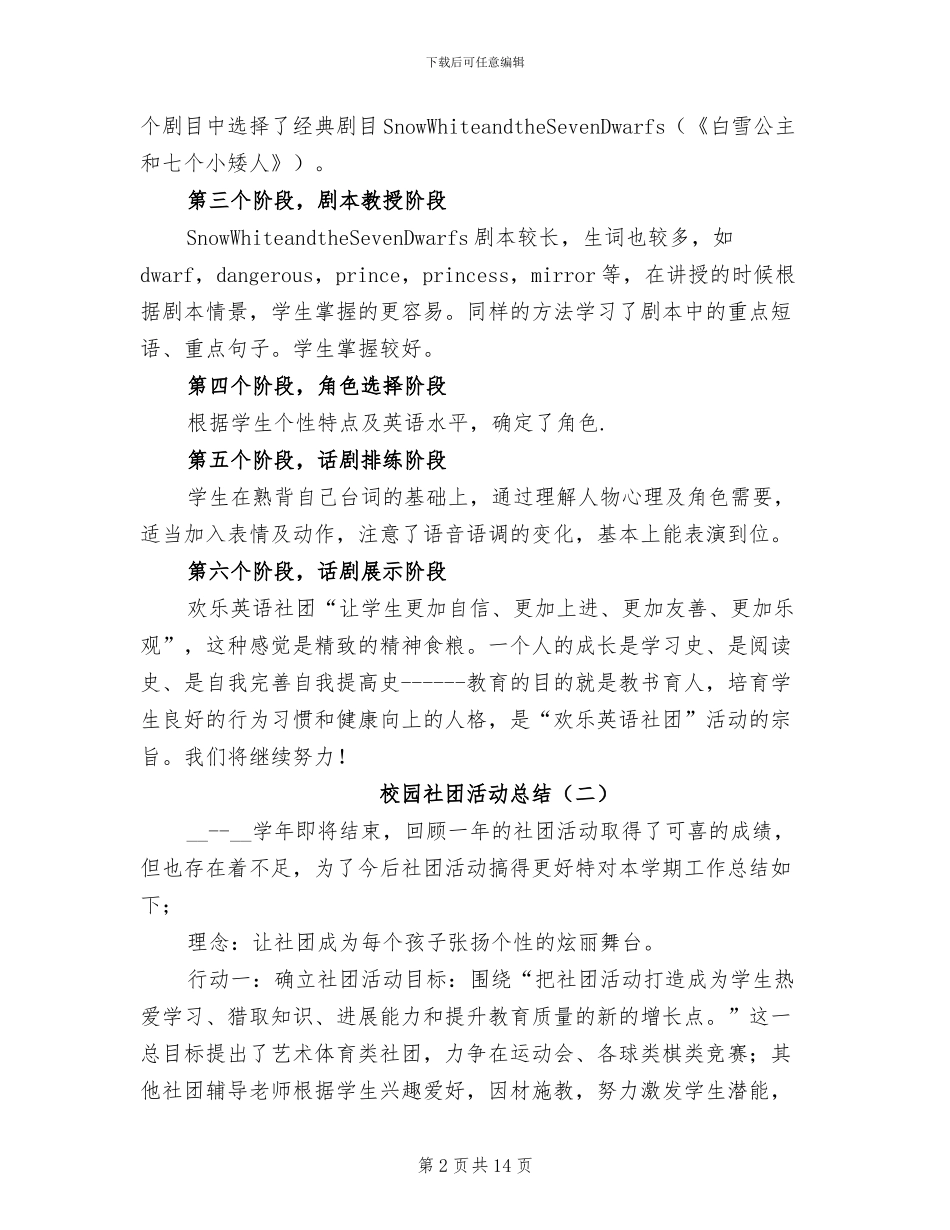 校园社团活动总结2024年_第2页