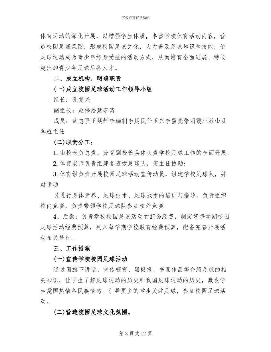 校园足球活动实施方案_第3页
