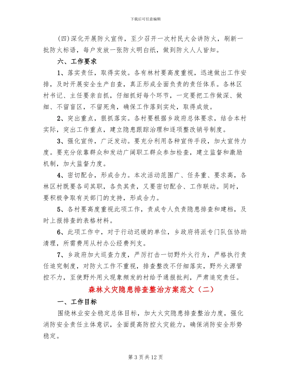 森林火灾隐患排查整治方案范文(5篇)_第3页