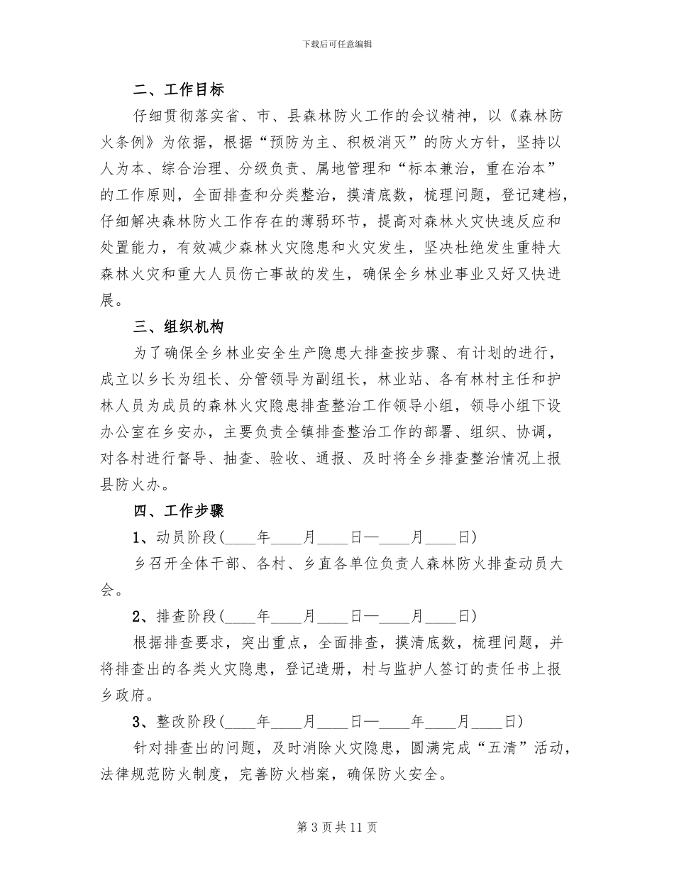 森林火灾隐患集中整治方案范文(5篇)_第3页