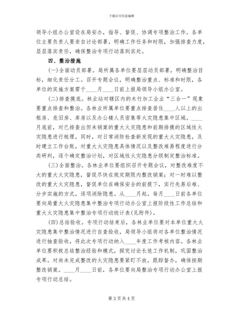 森林火灾隐患集中整治方案范文(2篇)_第3页