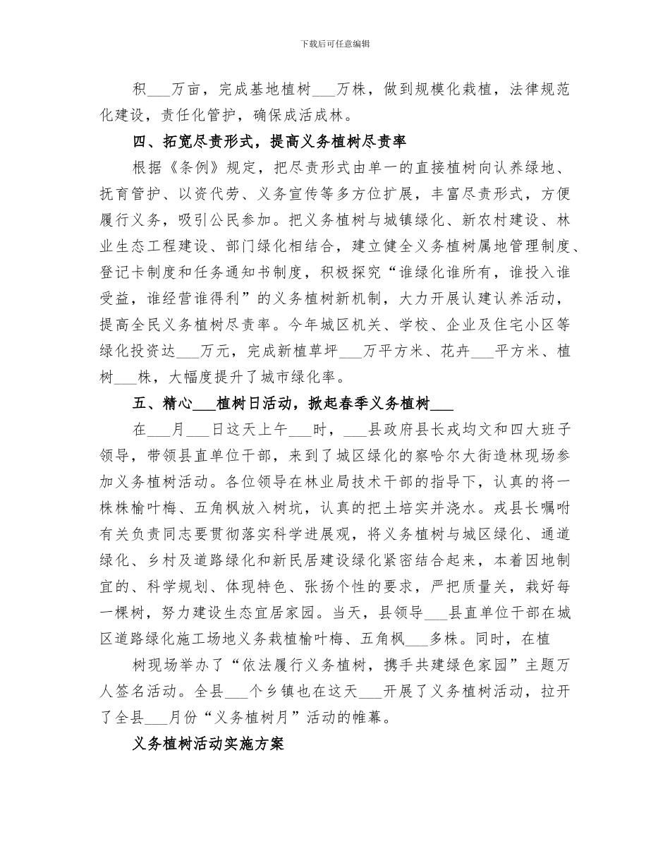 植树造林2024年工作总结_第3页
