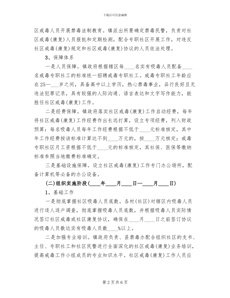 正规的戒毒治疗方案参考范文(2篇)_第2页