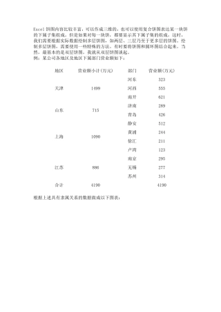 Excel双层饼图制作方法图解