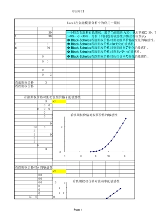 Excel在金融模型分析中的应用(期权隐含波动率BlackScholes)