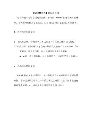 excel散点图