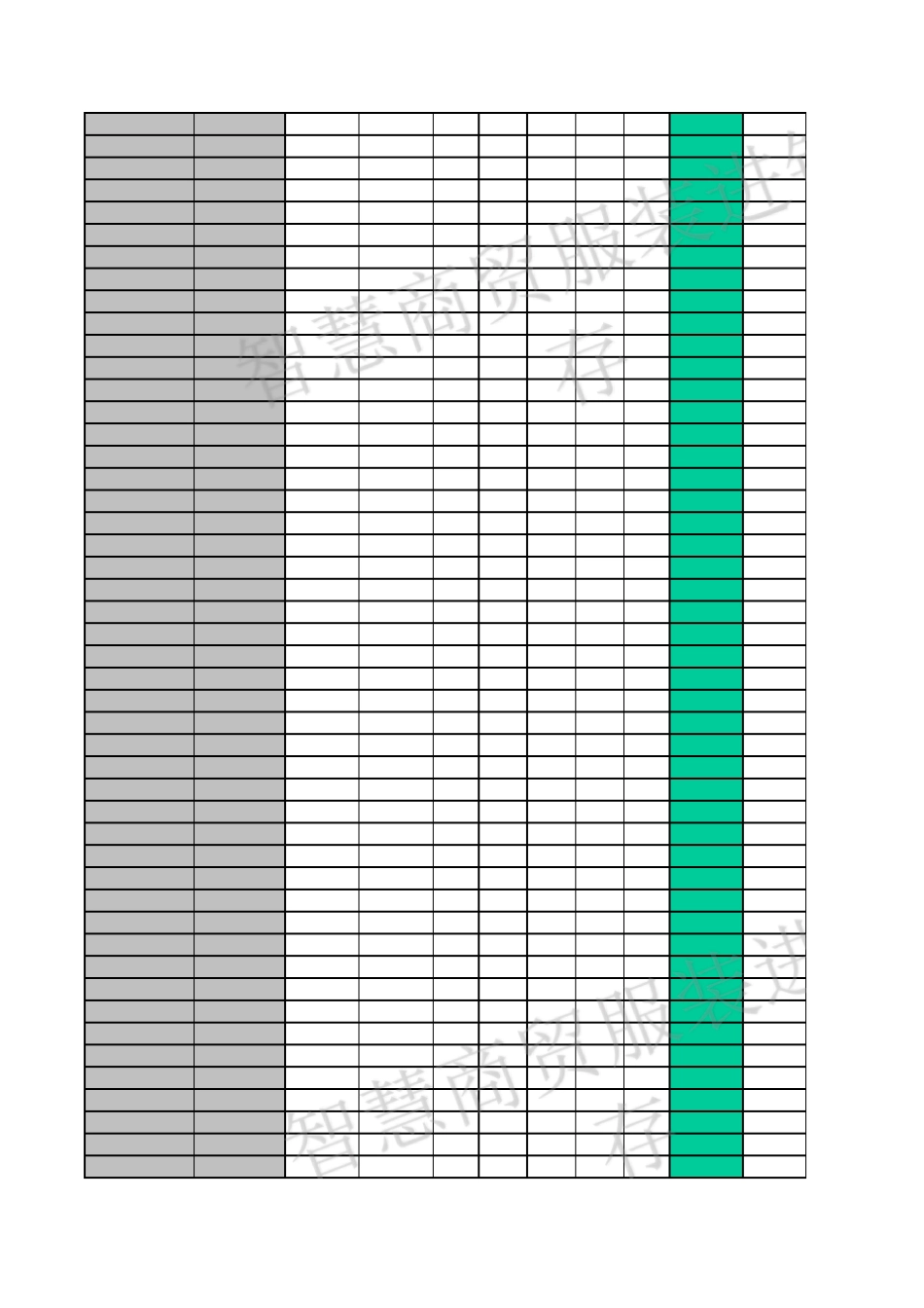 excel服装行业商品当前库存表格模板_第3页