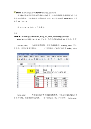 EXCEL查找与引用函数VLOOKUP的应用法及实例详解