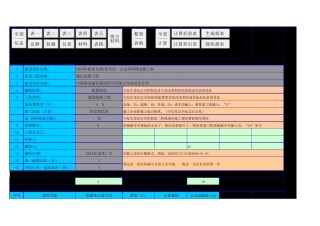 Excel版通信概预算编制表格