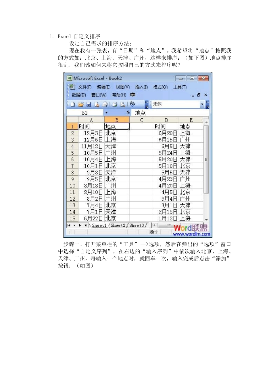 Excel自定义排序_第1页
